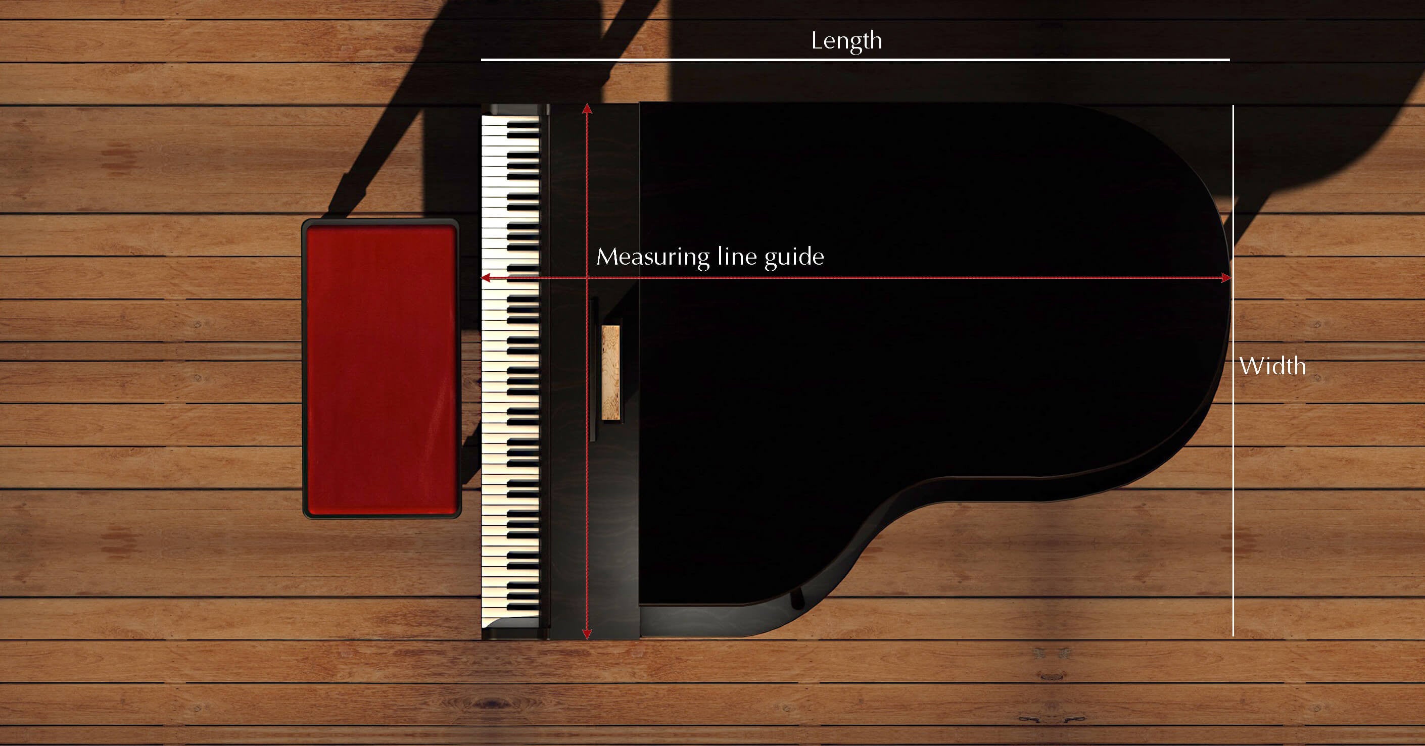 How to measure a grand piano insturctions