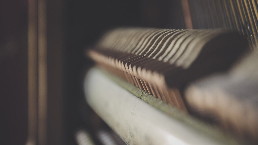 Dusty piano interior