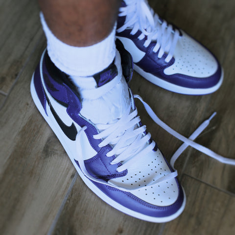 court purple jordan 1 shoe laces