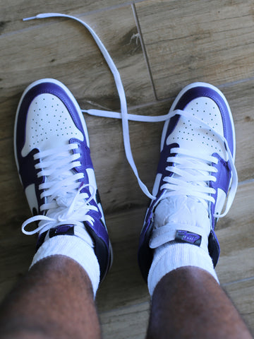 court purple jordan 1 shoe laces