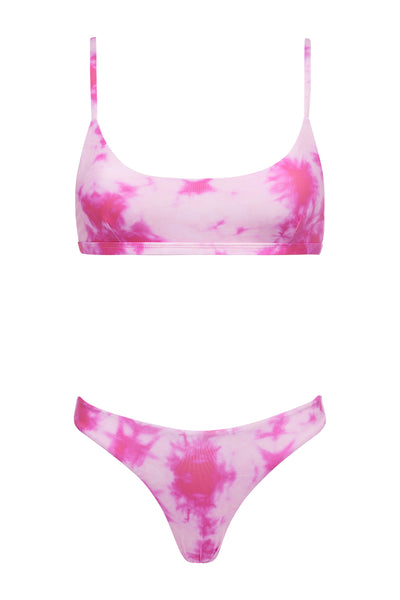 pink tie dye bikini