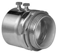 3-1/2 Inch, Steel, Set Screw, EMT Connector - Dalf-Point