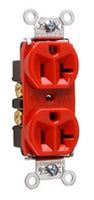 125 VAC, 20 Amp, 5-20R, Red, Duplex Receptacle - Dalf-Point