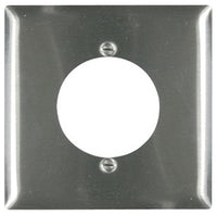 4.56 Inch x 4.5 Inch, Brushed, 302/304 SS, Standard Wall Plate - Dalf-Point