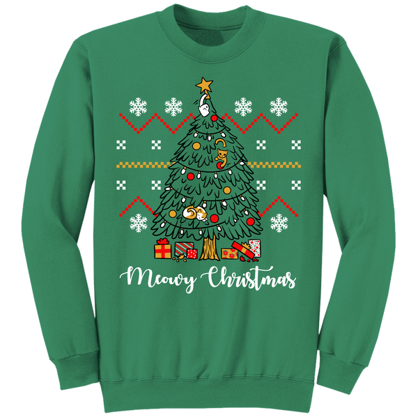 Have A Meowy Christmas Holiday Cat Apparel Fluffy Crate Fluffycrate