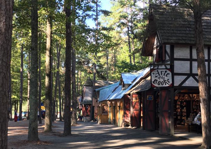 Our bookshop at the Carolina Renaissance Festival in Huntersville, NC