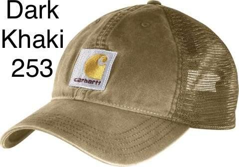 Carhartt 100286-253 Dark Khaki Buffalo Cap | Boots & Online