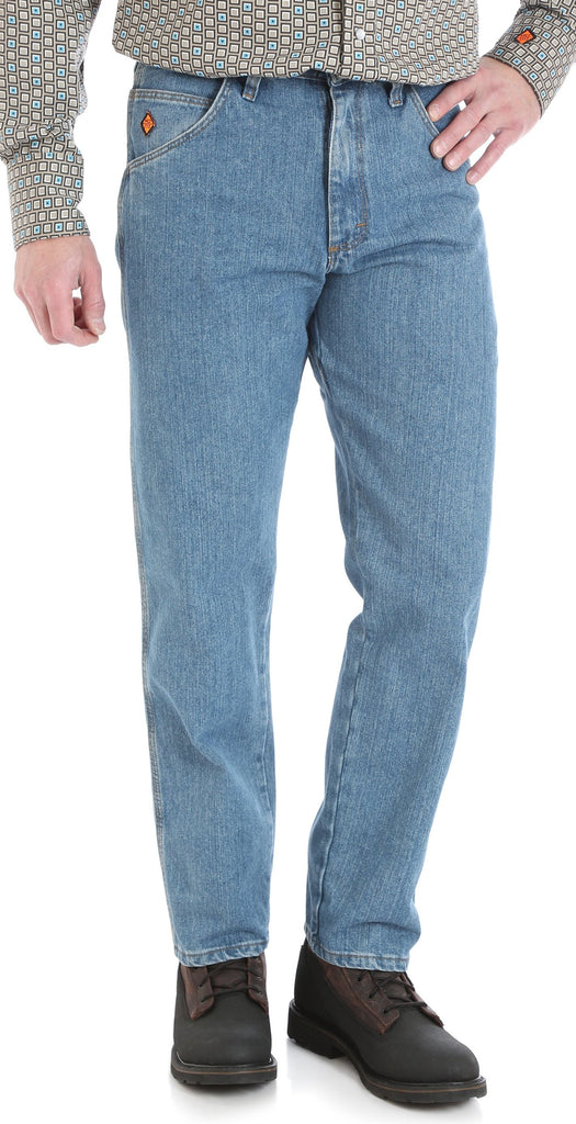 wrangler fr relaxed fit jeans