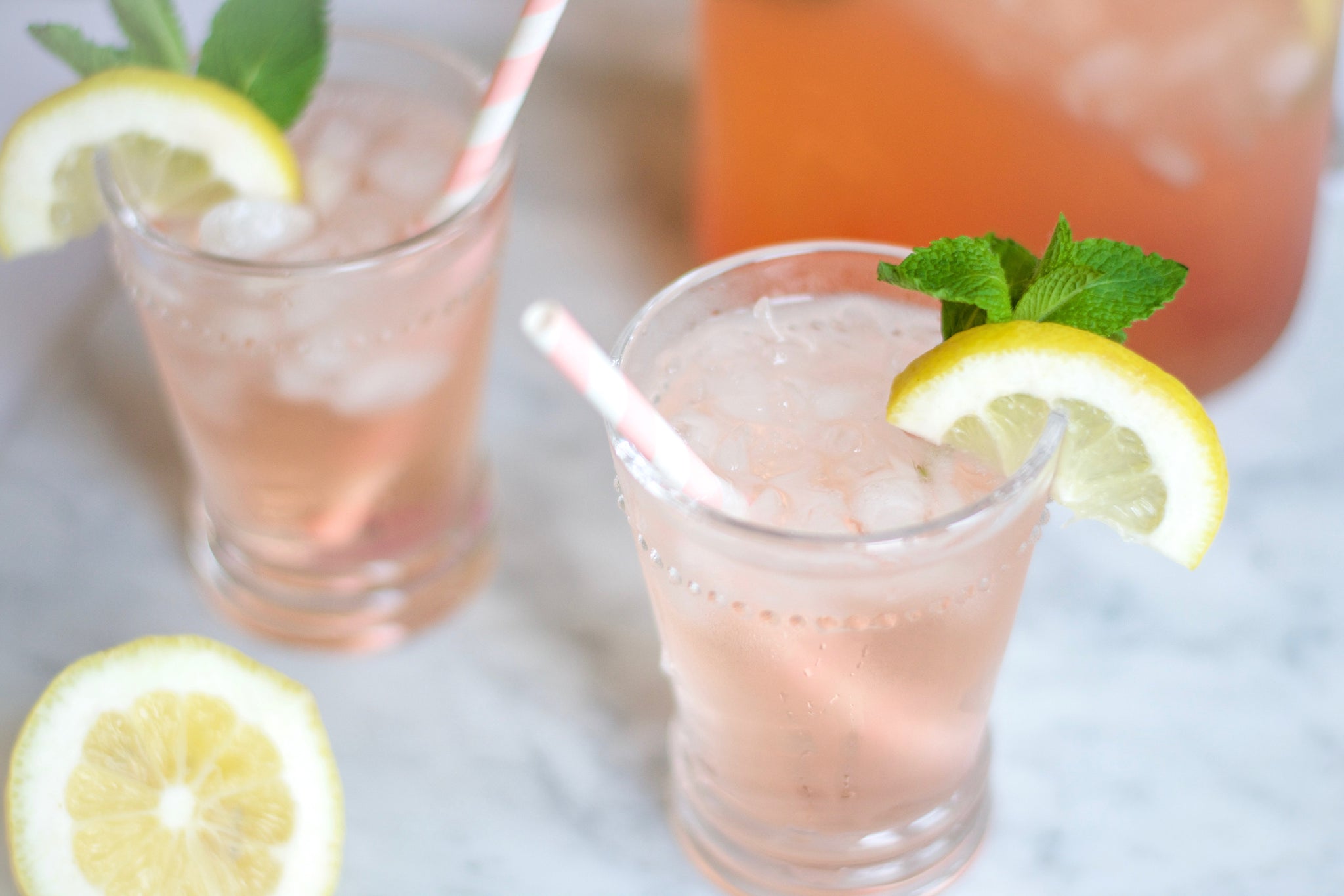 strawberry lemon mint infused water recipe by the little palm