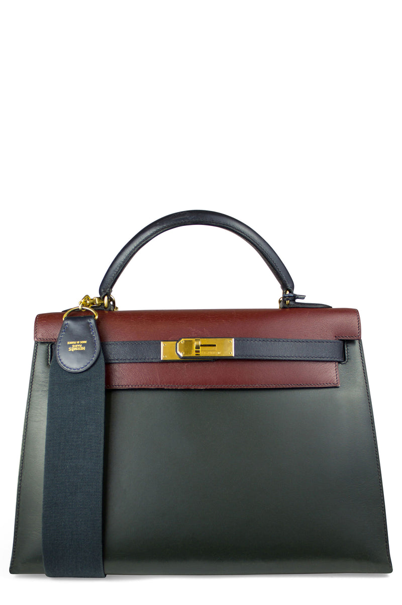 hermes tri color kelly bag