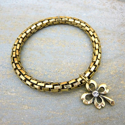  Max Metal Bracelet with Clover charm