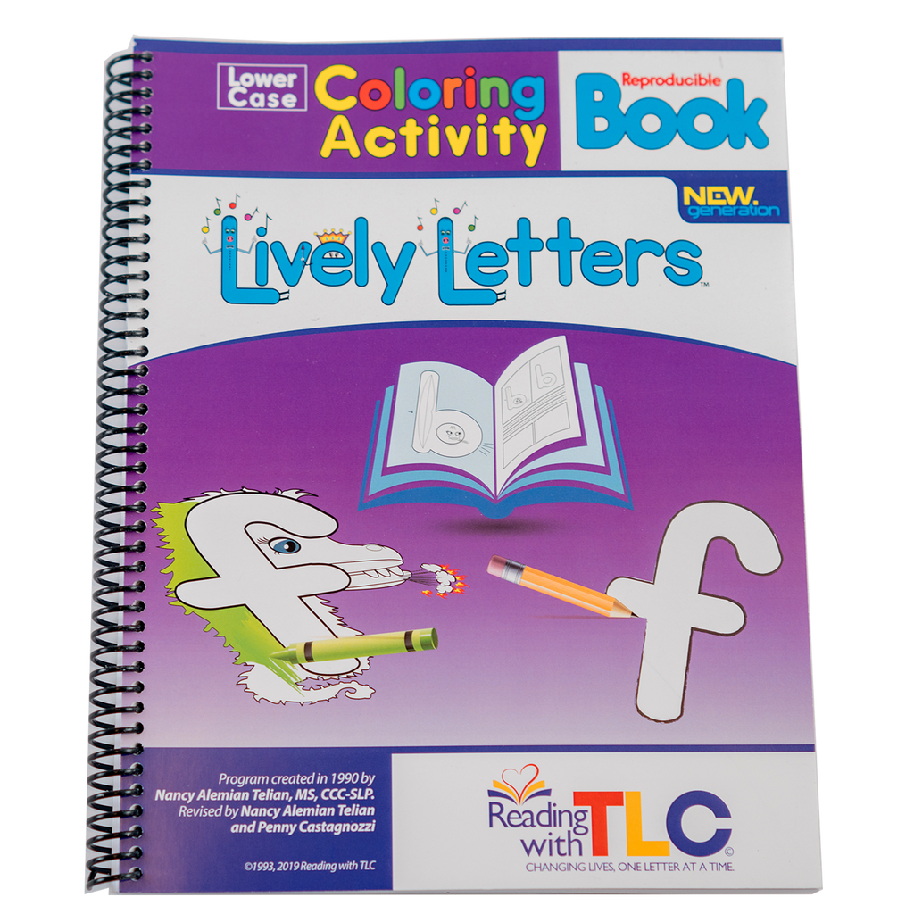 New Generation Lively Letters™ Reproducible Lowercase Coloring Activit