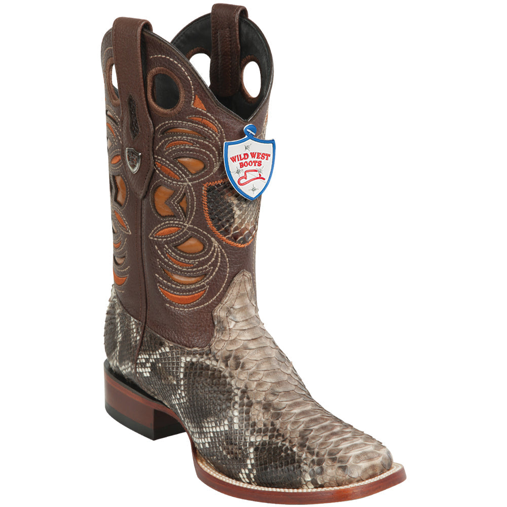 snakeskin python boots