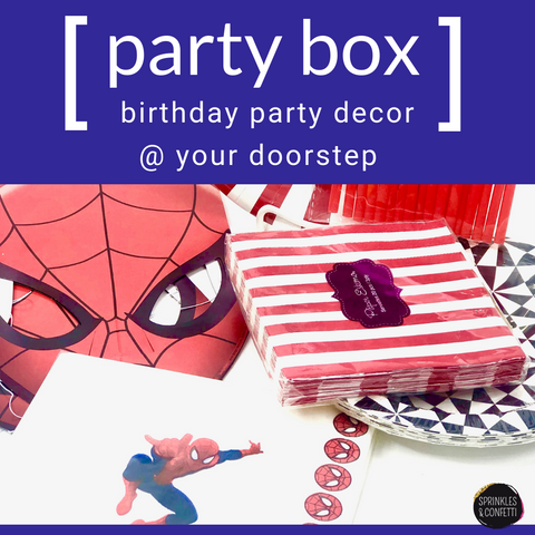 Custom Party Box | Sprinkles & Confetti Party Supplies