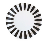 Black Stripe Dinner Plate  | Halloween Party Supplies Sprinkles & Confetti 