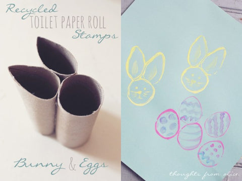 Toilet Paper Stamp Painting 