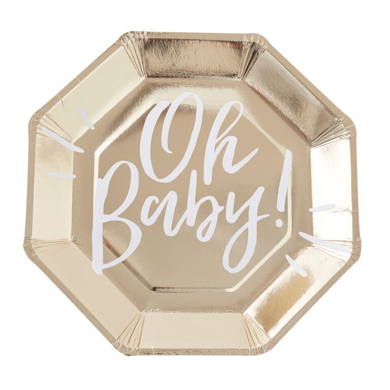 baby party plates