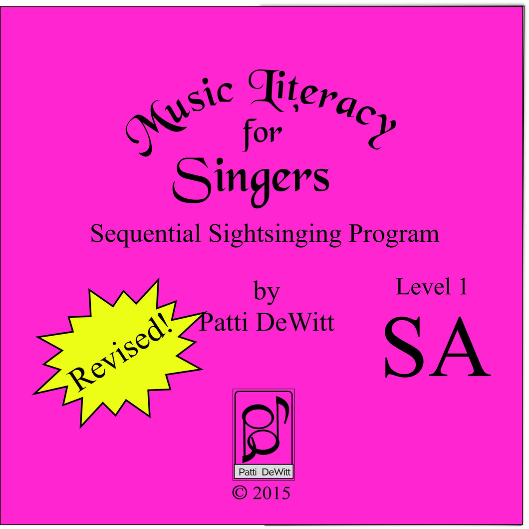 Music Literacy for Singers, Level 1, SA (downloadable)