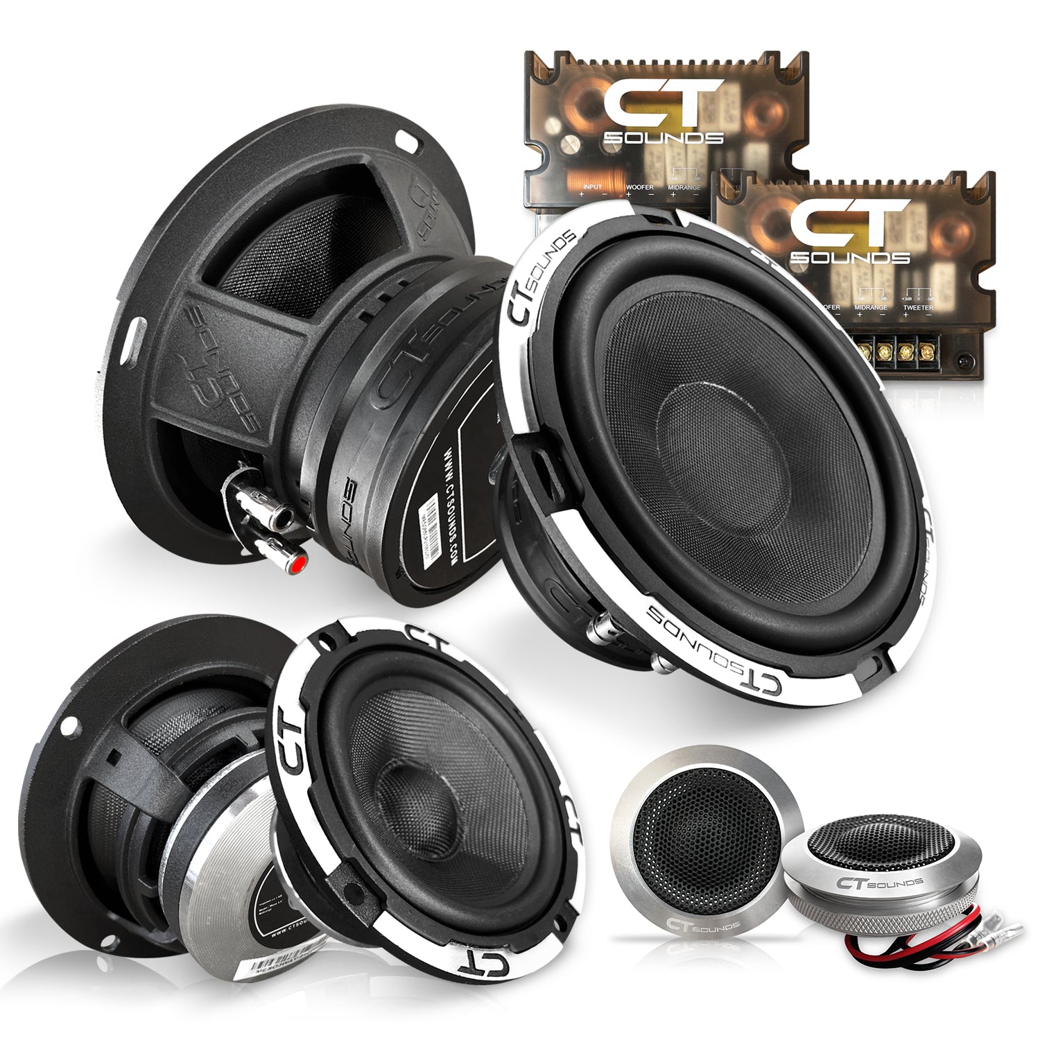 apotheek vereist hoofdstad Meso 6.5" 500 Watt 3-Way Component Speakers - CT Sounds – CT SOUNDS