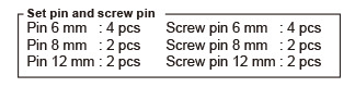 Valve Setting Plate Pins