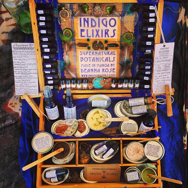 Indigo Elixirs Traveling Apothecary circa 2013