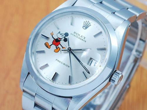 rolex oysterdate mickey mouse