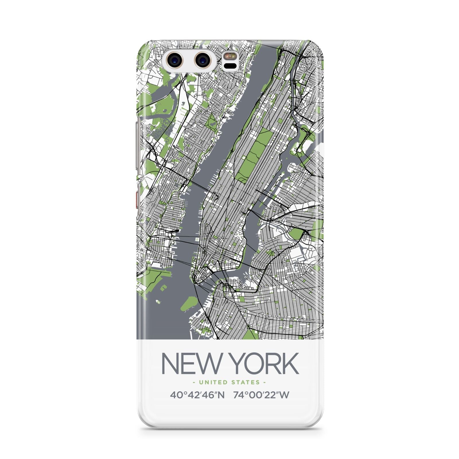 Map Of New York Huawei Case Dyefor