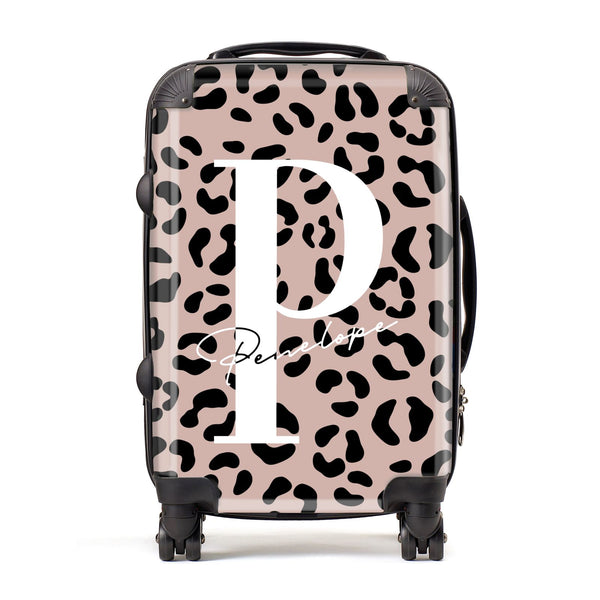 leopard print suitcase