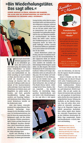 Internaht in der Presse - Dresdens Stadtmagazin Sax, April 2015