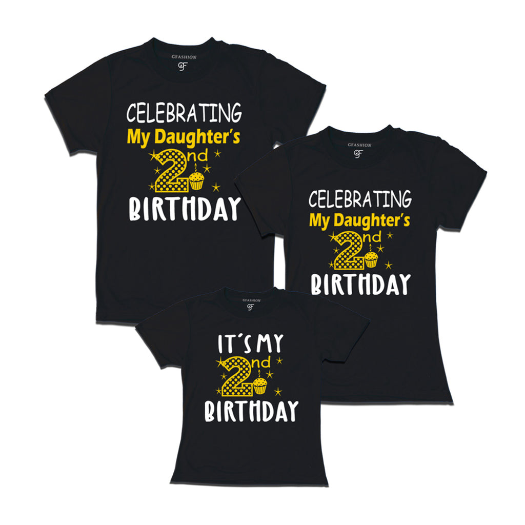 Buy 2nd birthday girl t shirt for family online india – GFASHION