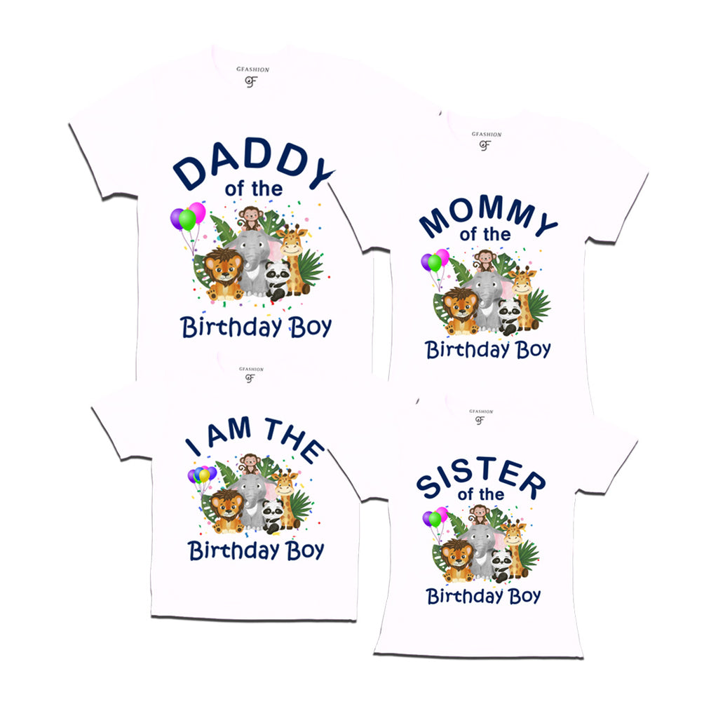 Buy Jungle-Animal Birthday Theme T-shirts for Family @ gfashion Online  store – GFASHION
