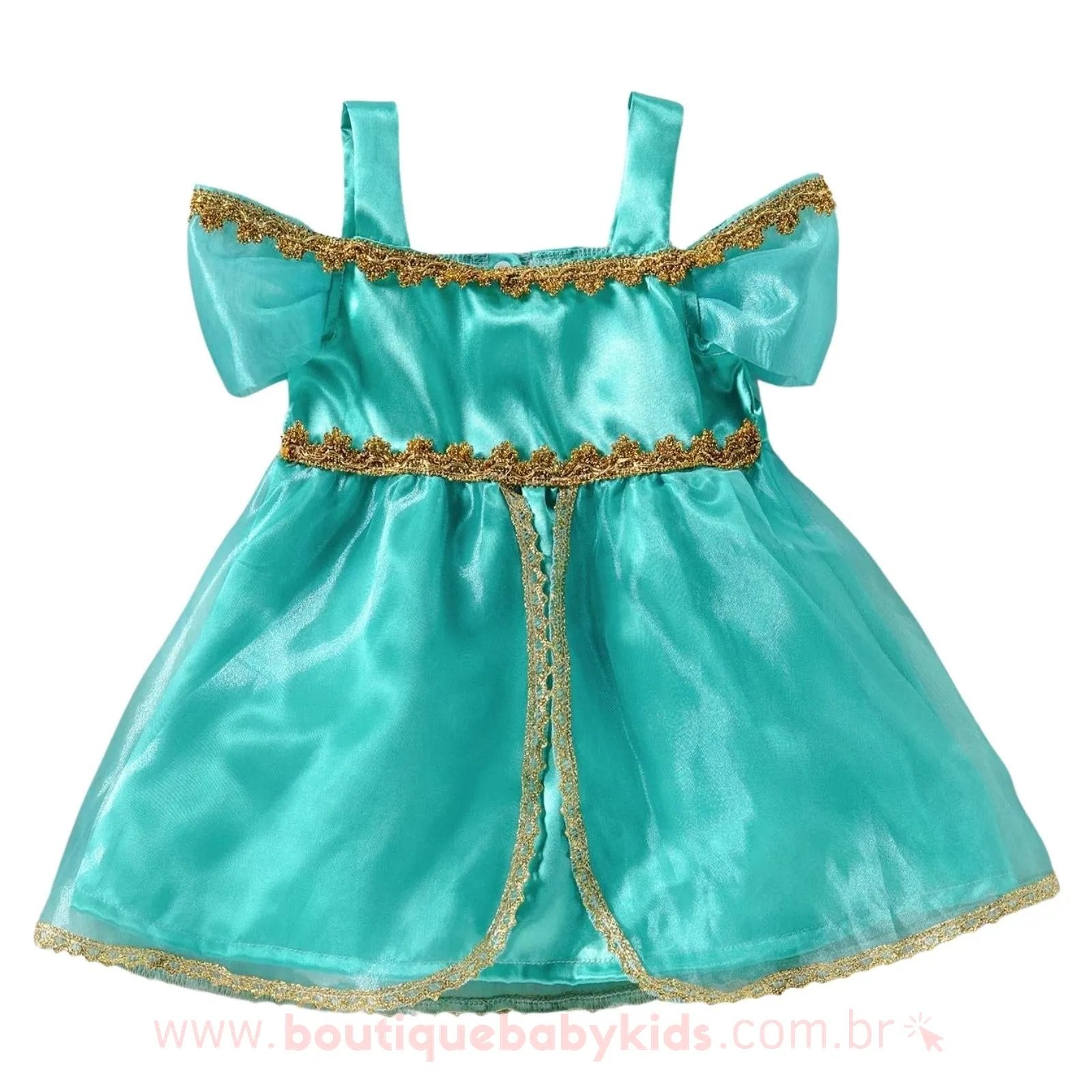 Vestido Infantil Fantasia Disney Princesa Jasmine - 1 a 4 Anos – Boutique  Baby Kids
