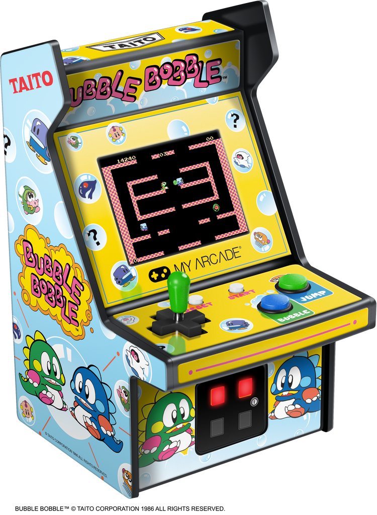 micro player retro arcade bubble bobble