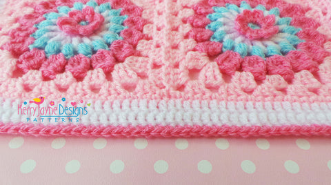 How to crochet a straight border