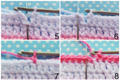 How to crochet a straight border