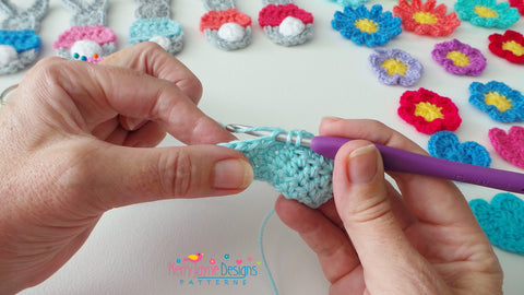 How to crochet a Half treble stitch - UK terms
