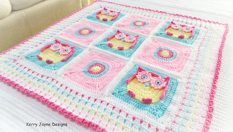 Owl Blanket Crochet Pattern