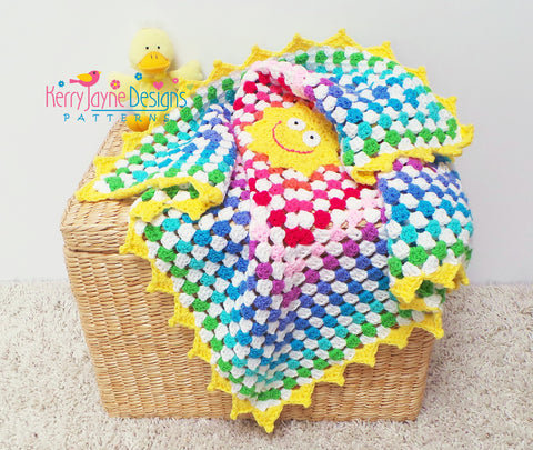 Rainbow blanket crochet pattern