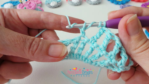 How to crochet a Ttr stitch UK - (USA Dtr stitch)