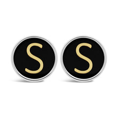 The Gold Initial Cufflinks
