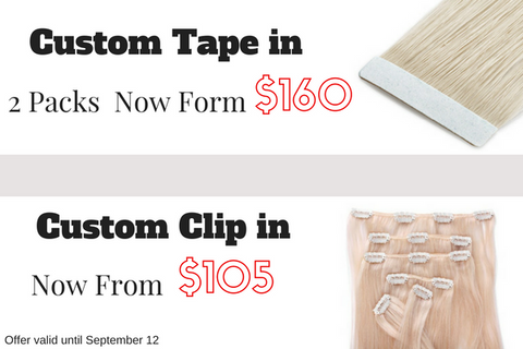 Custom Tape In Hair extensions - Identity Hair Extensions