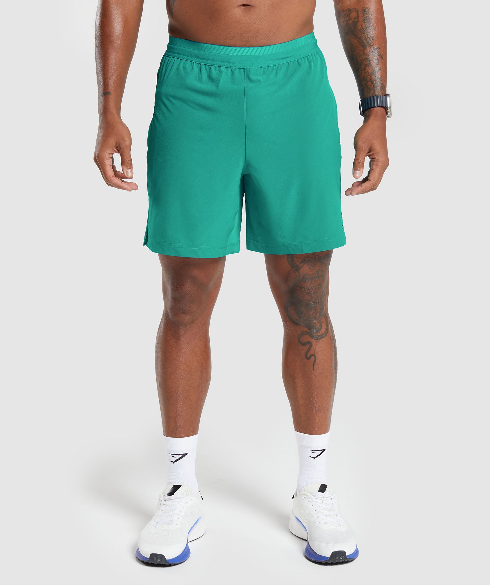 Gymshark Arrival 7 Shorts - Seafoam Blue