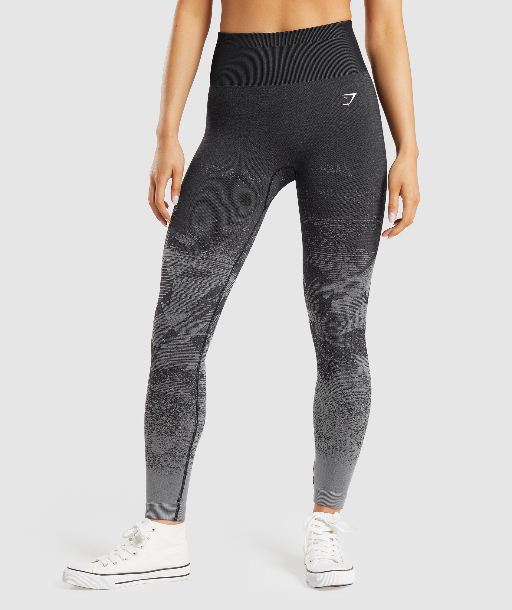 Gymshark Adapt Ombre Seamless Leggings - Triangle | Black | Gymshark