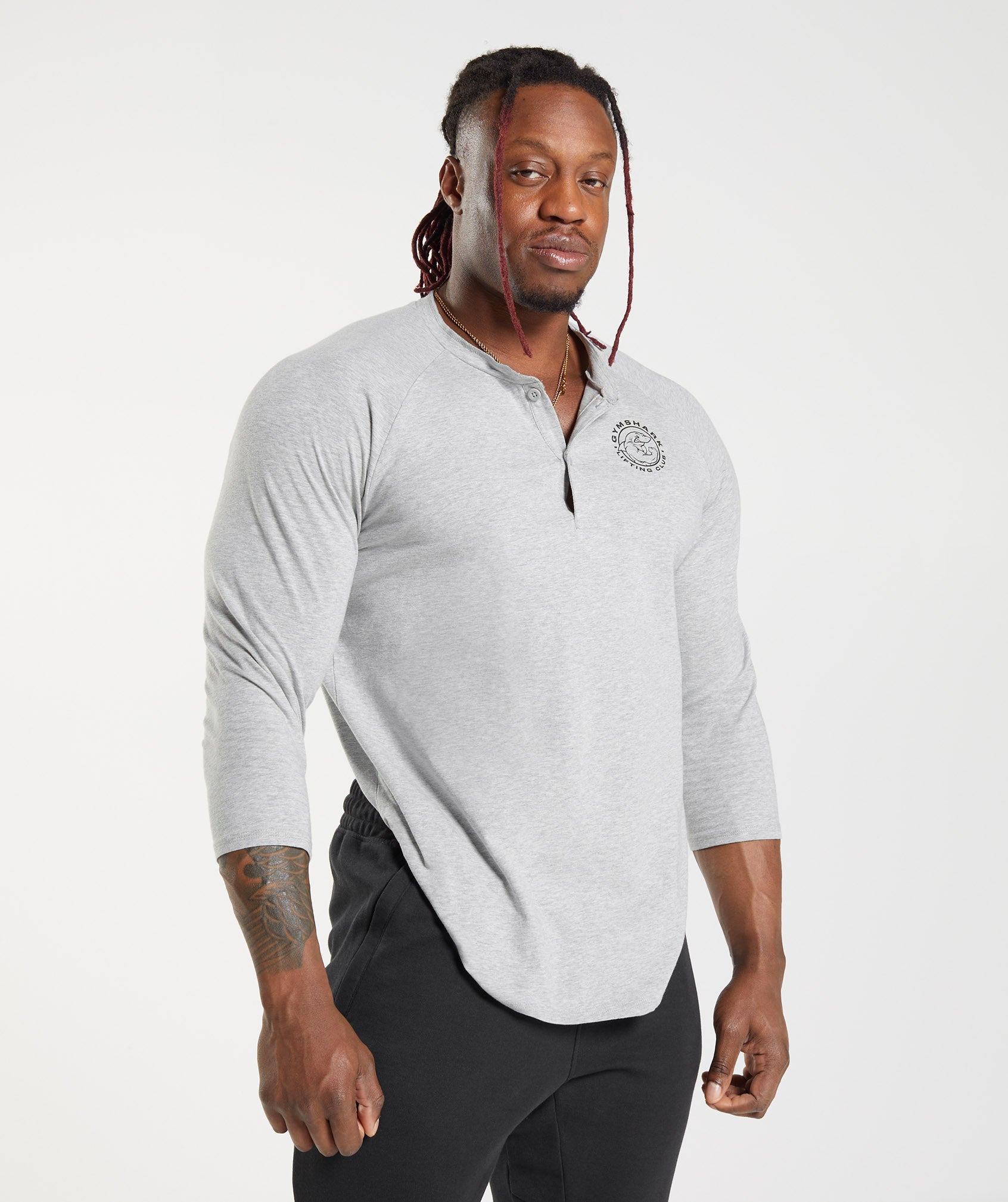 Gymshark Legacy T-Shirt - Light Grey Marl