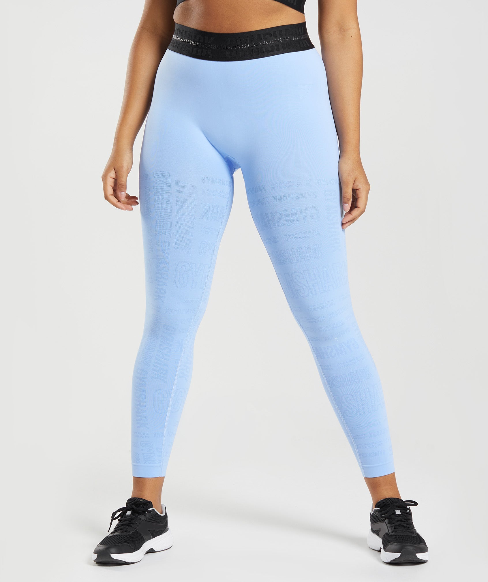 Gymshark Energy Seamless High Waisted Leggings - Sky Blue 1  High waisted  leggings, High waist sports leggings, Fitness fashion