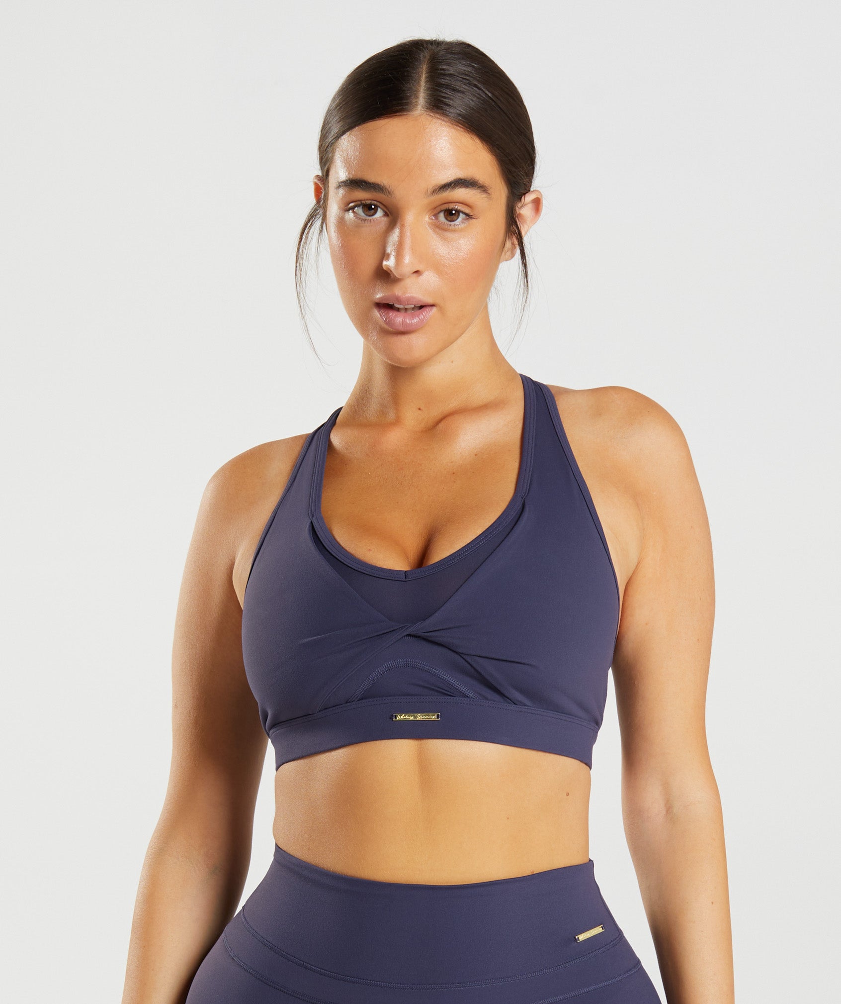 Get Fit with the NEW Whitney Simmons Gymshark Goal Blue Mesh Sports Bra