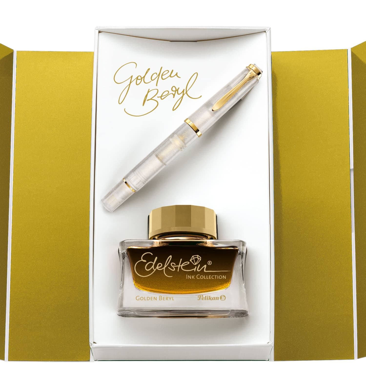 Ervaren persoon arm Overjas Pelikan Classic 200 Fountain Pen & Ink Bottle Set in Golden Beryl -  Goldspot Pens