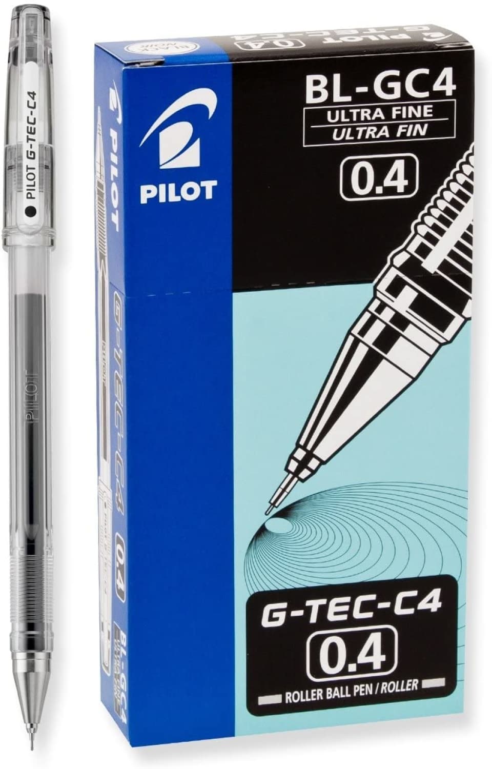 helemaal suiker klok Pilot G-Tec-C Ultra Fine Gel Rollerball Pen in Black - Pack of 12 -  Goldspot Pens