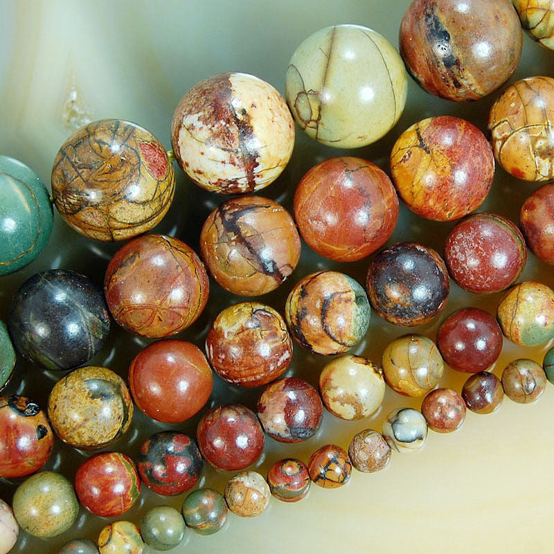 NATURAL 8x12mm Multicolor Picasso jasper TearDrop Loose Beads 15"##KH121 