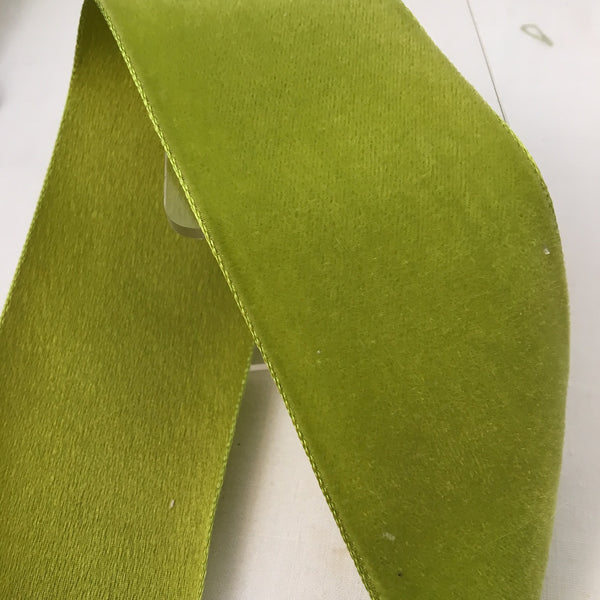 chartreuse satin ribbon